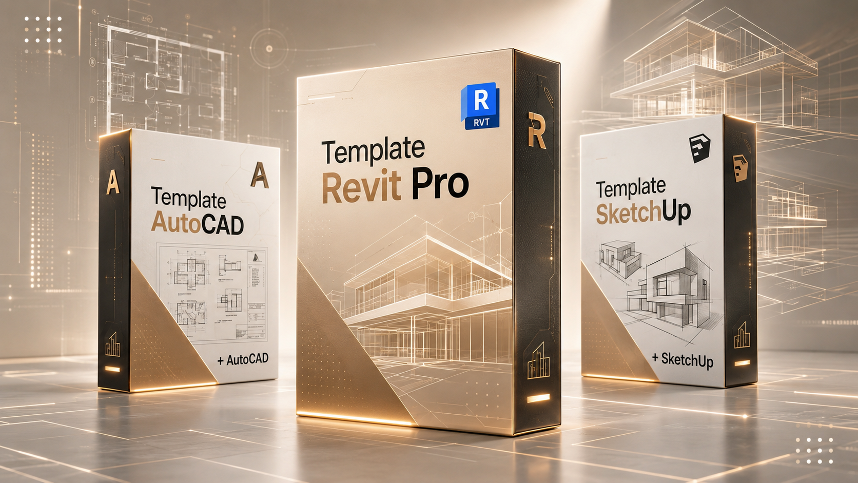 Template Revit Pro com AutoCAD e SketchUp
