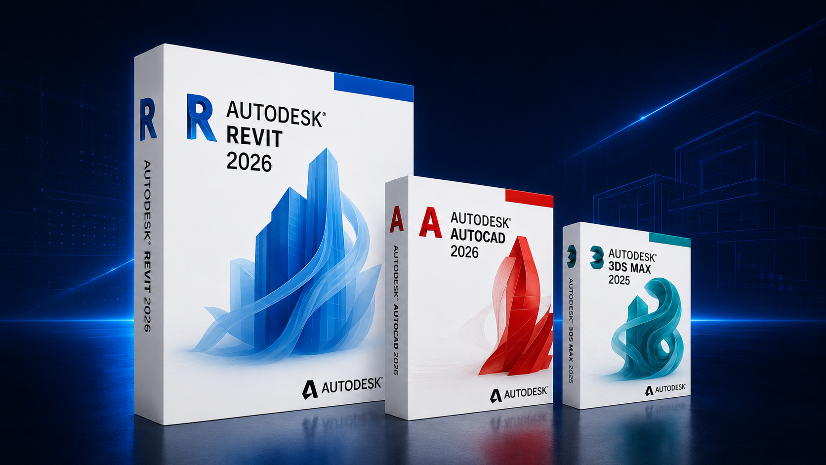 Combo Mestre do Projeto — AutoCAD, Revit e 3ds Max